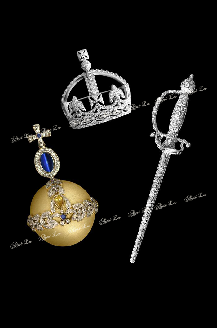 aiai lu/陆爱爱 crown of queen victoria 维多利亚女王皇冠胸针