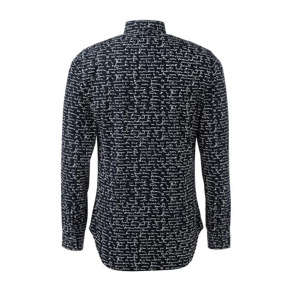 dior/迪奥 男士衬衫 艺术字母印花纯棉男士长袖衬衫