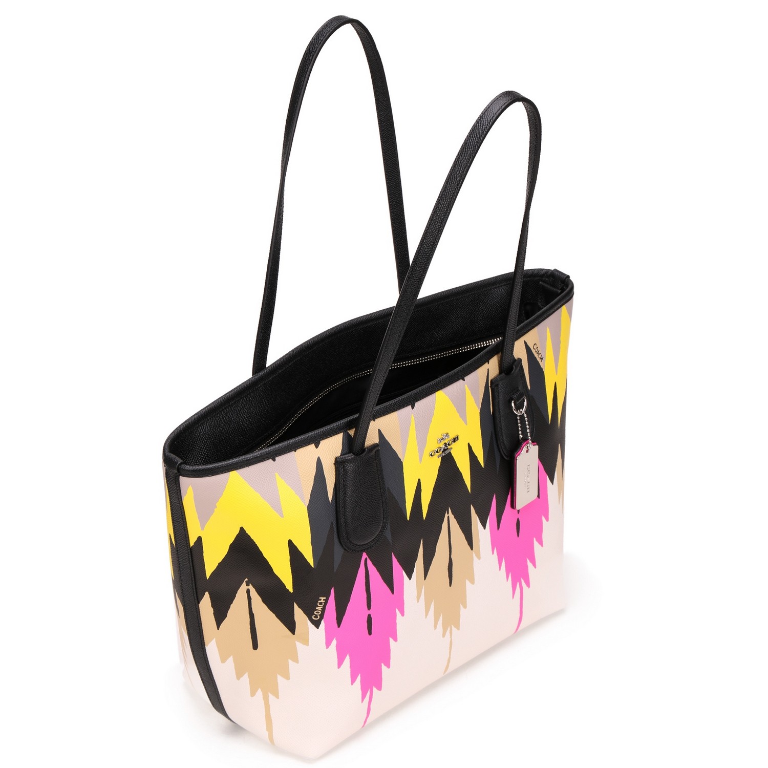 coach/蔻驰图案印花真皮手提包 36361