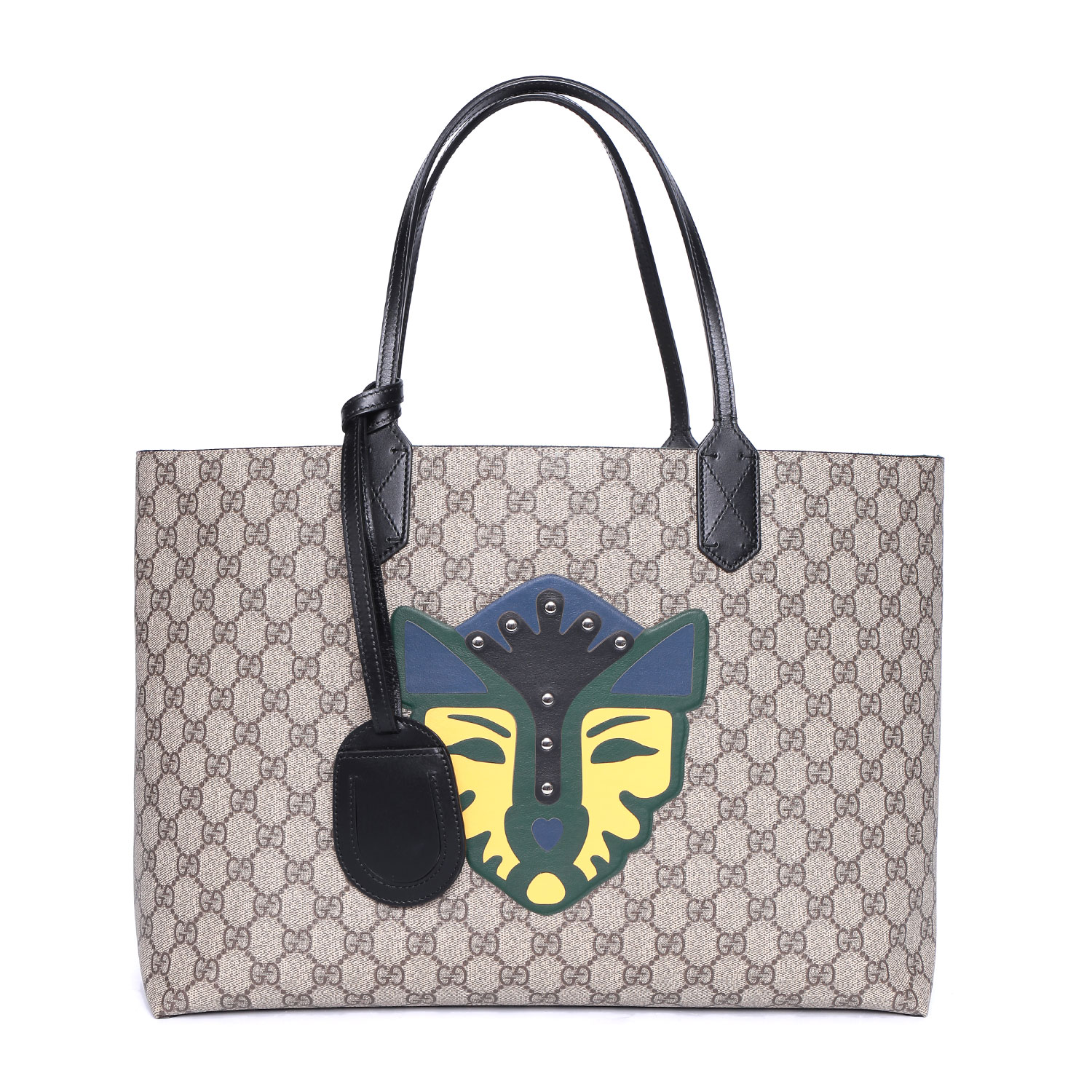 gucci/古驰 经典纹配动物图案 手提包 412096-kwzdn-8429