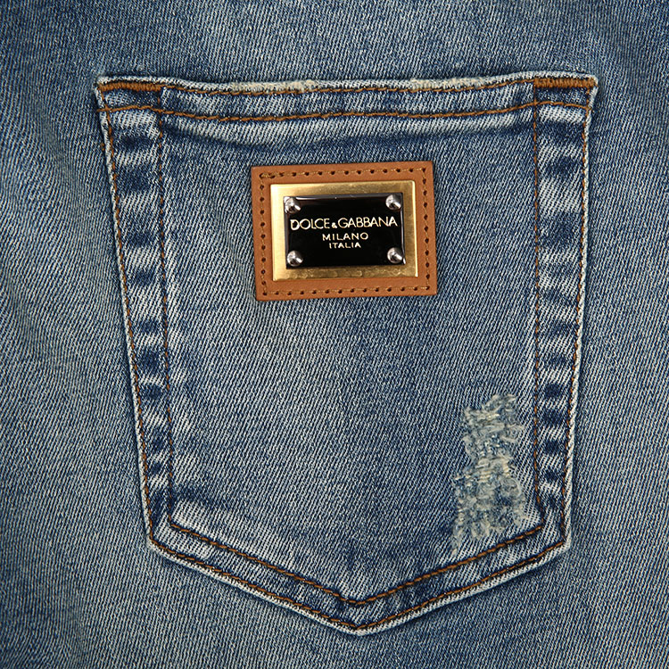 dolce&gabbana/杜嘉班纳女士裤子-女士牛仔蓝时尚牛仔裤