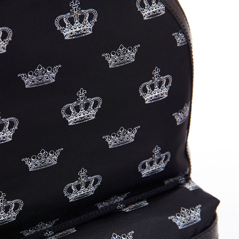 【包邮包税】dolce&gabbana/杜嘉班纳 黑色皇冠尼龙男士双肩包 bm1263