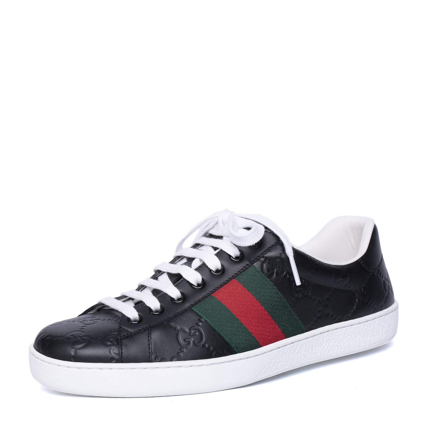 gucci/古驰 皮质配经典条纹 男士休闲鞋 386750-cwcgo-6485 预订款1-2