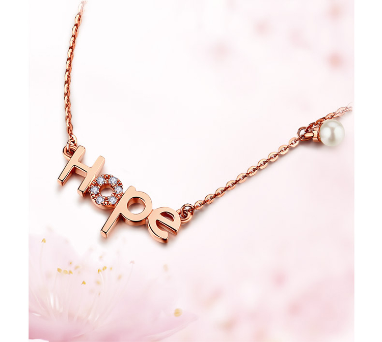 keer/千叶珠宝hope18k金钻石项链坠