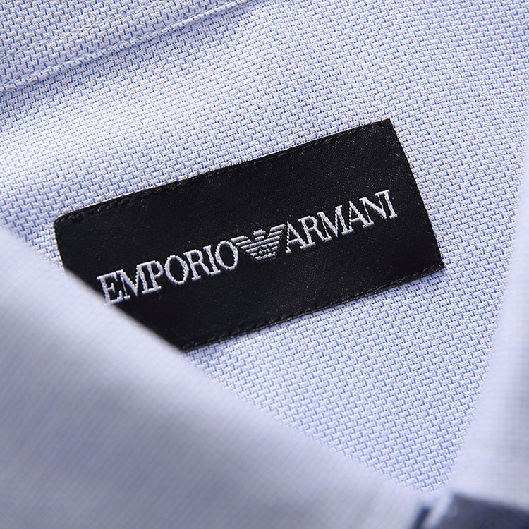 emporio armani/安普里奥阿玛尼 商务休闲 秋冬棉质纯色尖领刺绣logo