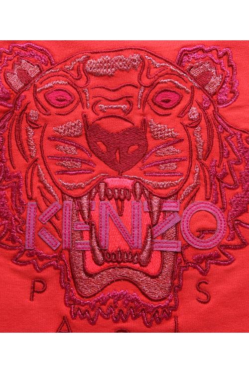 kenzo baby/kenzo baby 16年秋冬款西瓜红色虎头图案圆领套头长袖女童