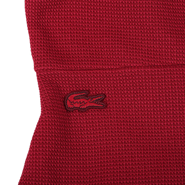 lacoste/鳄鱼-女士红色69%棉31%莱赛尔纤维长袖短裙(76-90cm)女连衣裙