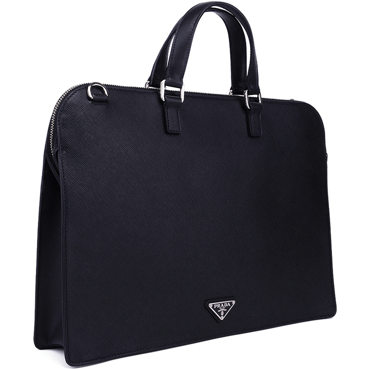 prada/普拉达 男士牛皮手提包单肩包公文包2ve078 9z2
