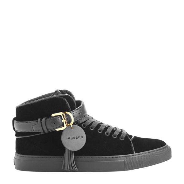 buscemi/buscemi  绒面 高帮系带男士休闲鞋