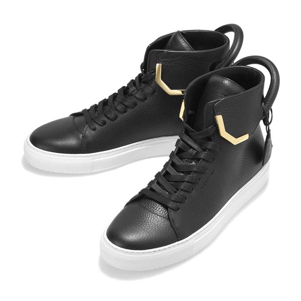 buscemi/buscemi 牛皮 高帮系带男士休闲鞋