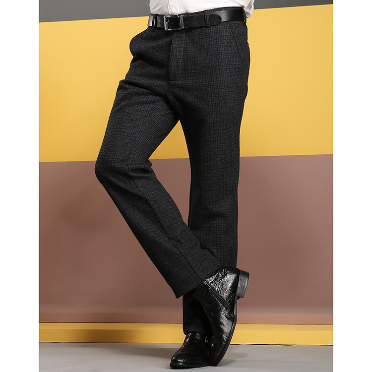 autason/奥德臣男士休闲裤深灰无褶男士裤子休闲裤