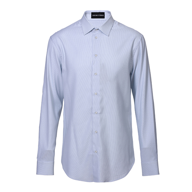 emporio armani/安普里奥阿玛尼 16年秋冬新品 通勤纯棉尖领长袖衬衫