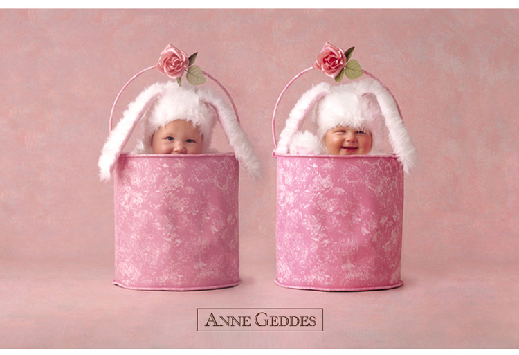 anne geddes/安妮.格迪斯 婴幼儿法兰绒小兔子斗篷外套 154010 女宝