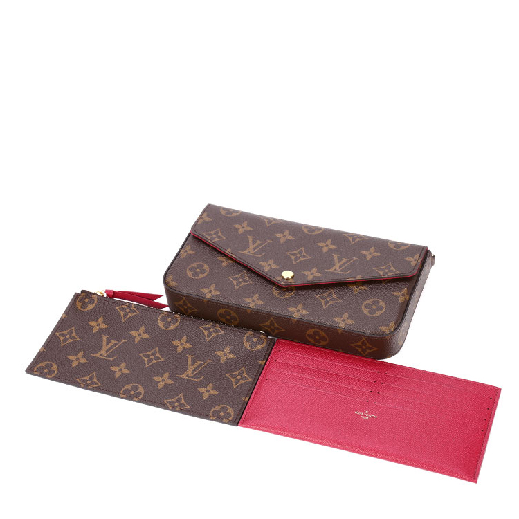 louis vuitton(路易威登) 老花色信封两用包