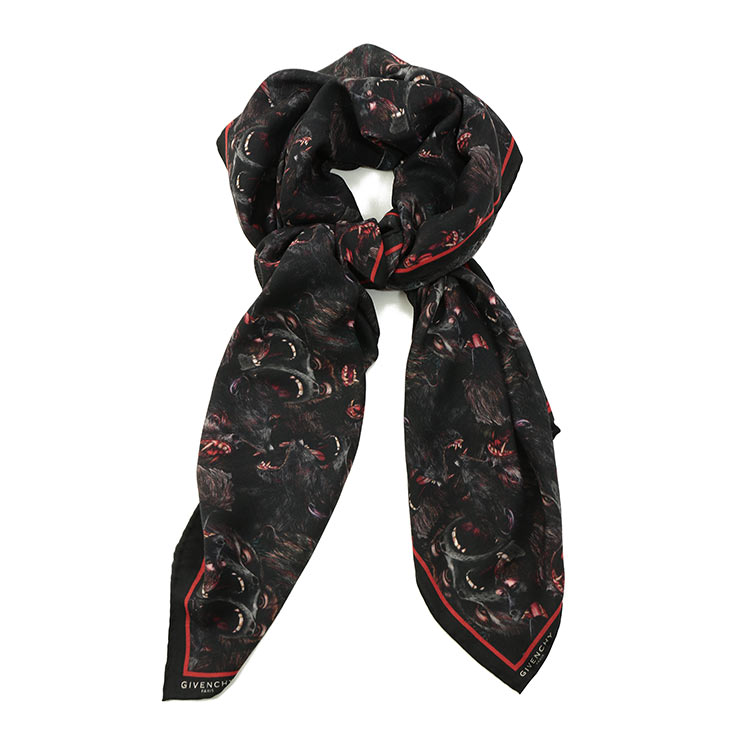 givenchy/纪梵希 猩猩图案羊毛 围巾 1212gv-sb536-1