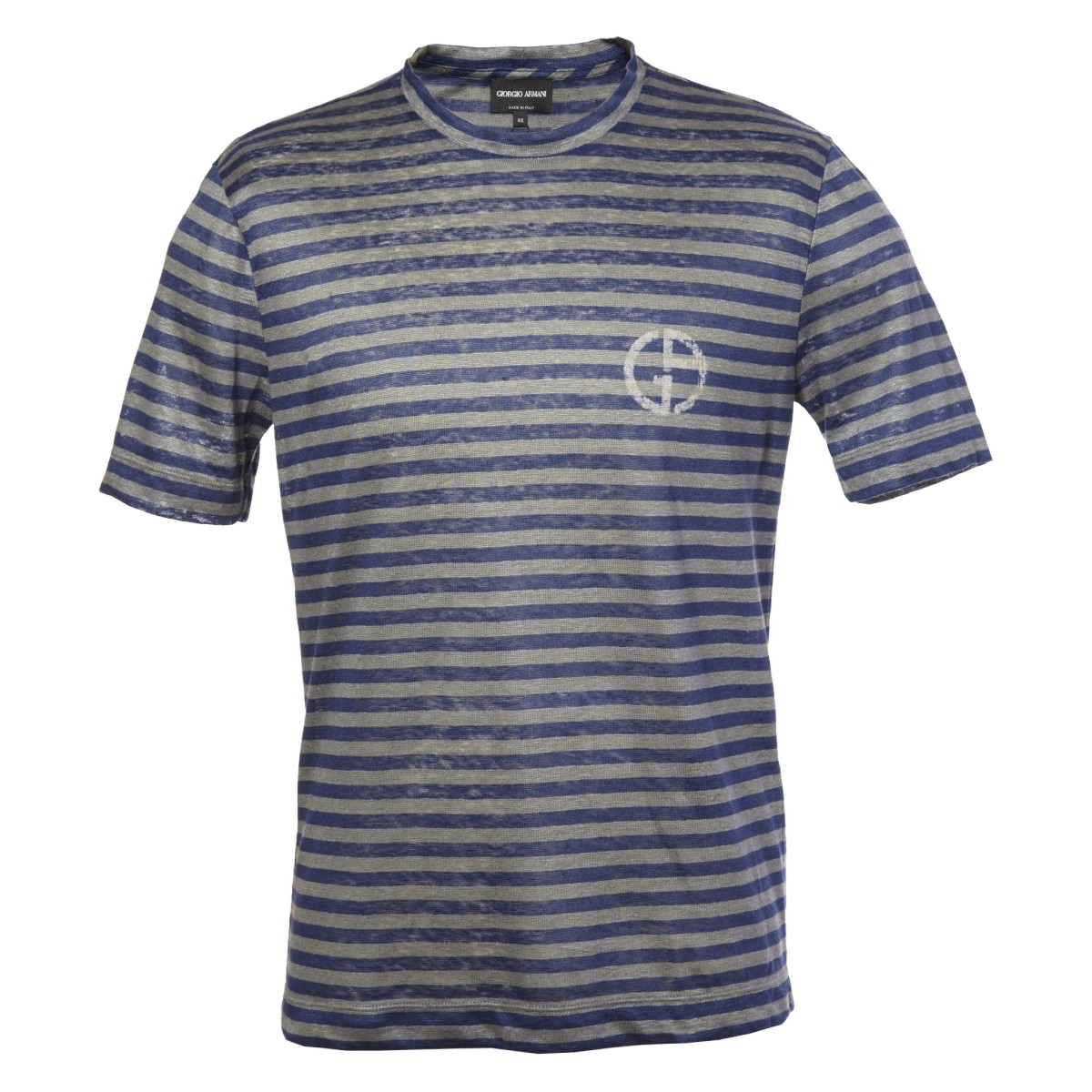 giorgio armani/乔治阿玛尼 亚麻男士短袖t恤 3xsm60 sjfsz 0011