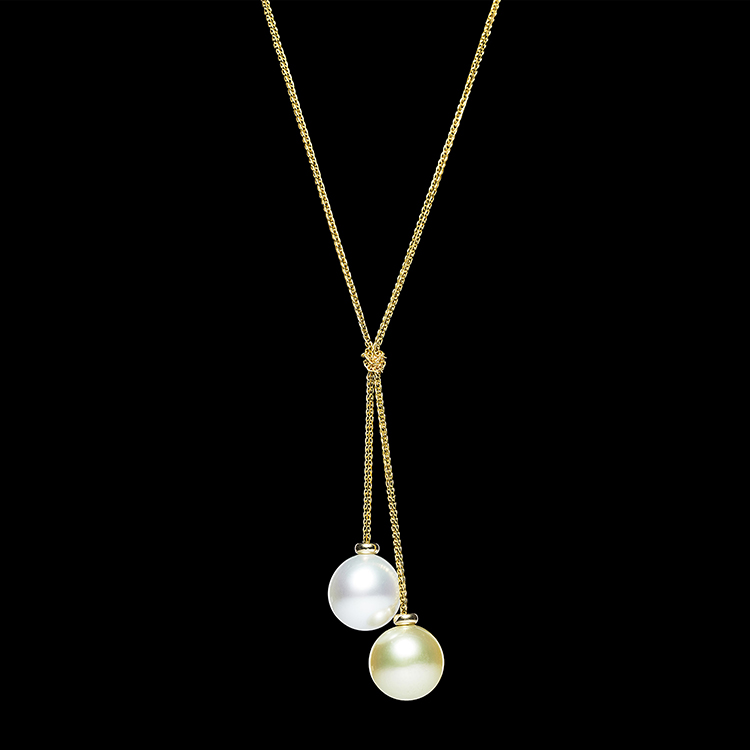 cloris/克劳瑞斯18k金色南洋珠项链