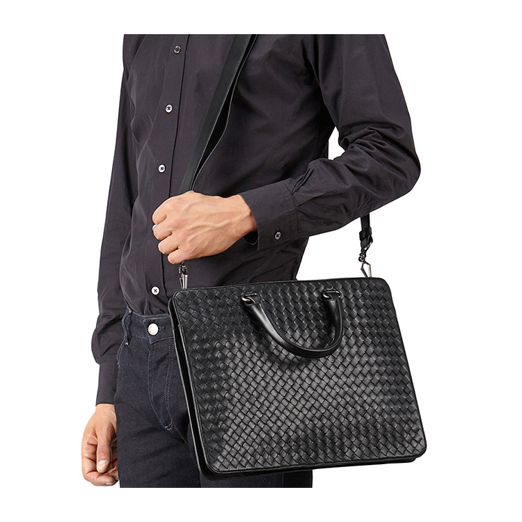 bottega veneta/葆蝶家 男士牛皮手提公文包 387307 vq131 1000