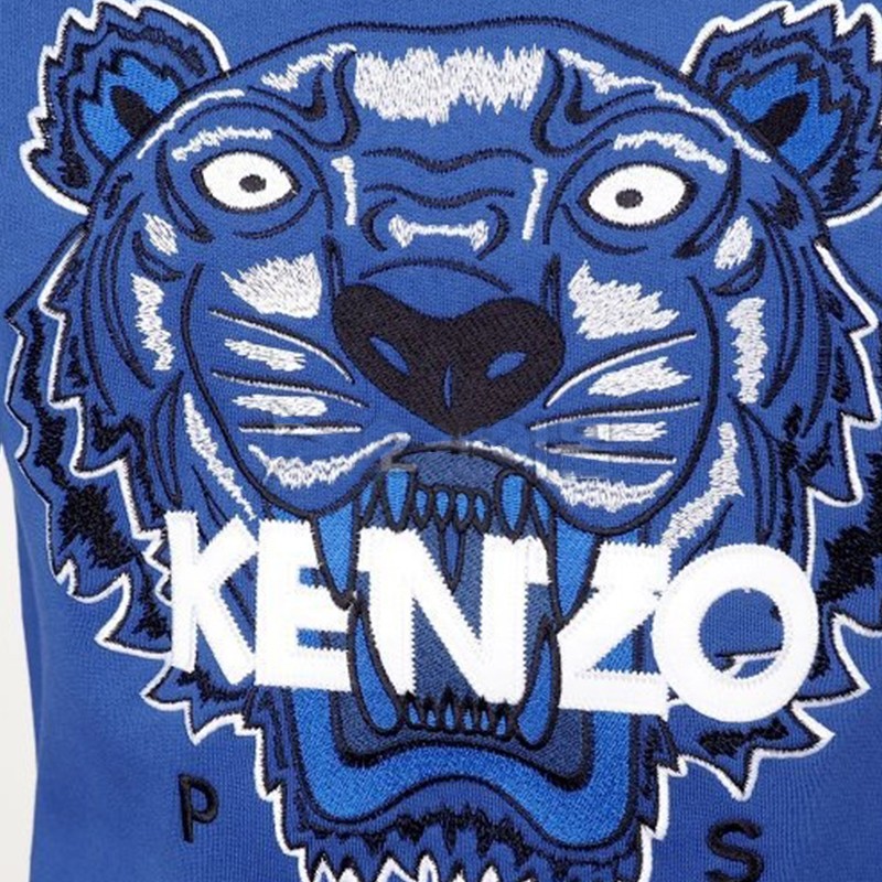 kenzo/高田贤三 男士蓝色虎头logo卫衣 f465sw001 4xy 70