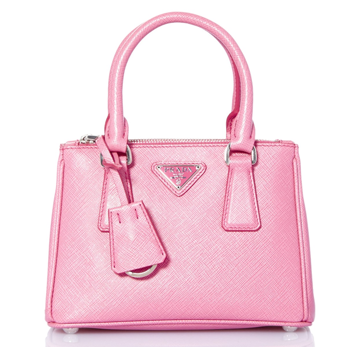 prada/普拉达 女士单肩包 粉红色压纹牛皮女士单肩包 1bh907 nzv f0