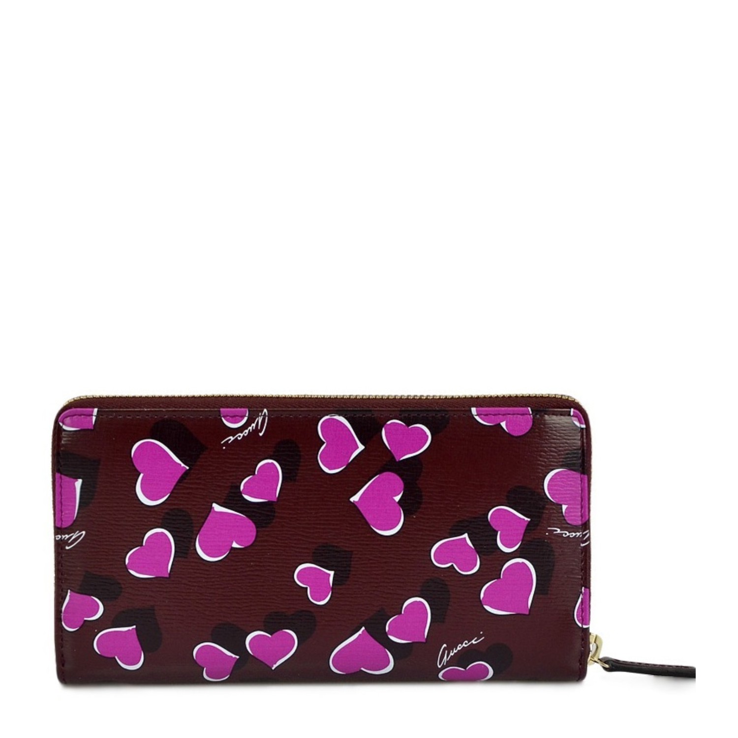 【包邮包税】gucci/古驰 女士时尚爱心图案长款钱包309705 av61g 5009