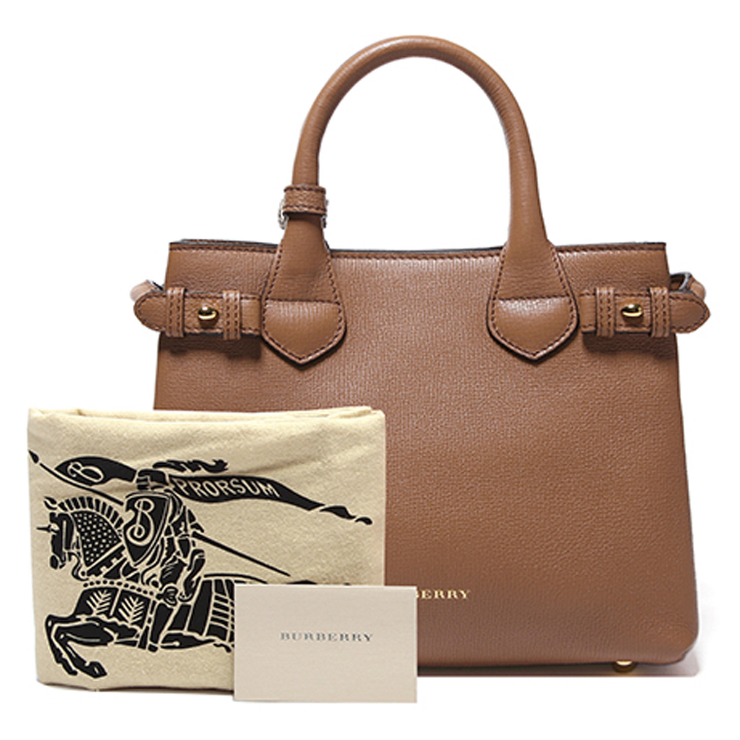 burberry/博柏利 小号house格纹拼小牛皮班纳手提包 3962741