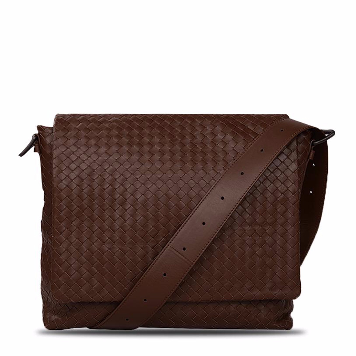 【包邮包税】bottega veneta/葆蝶家 男士牛皮单肩斜跨包 161314 vq