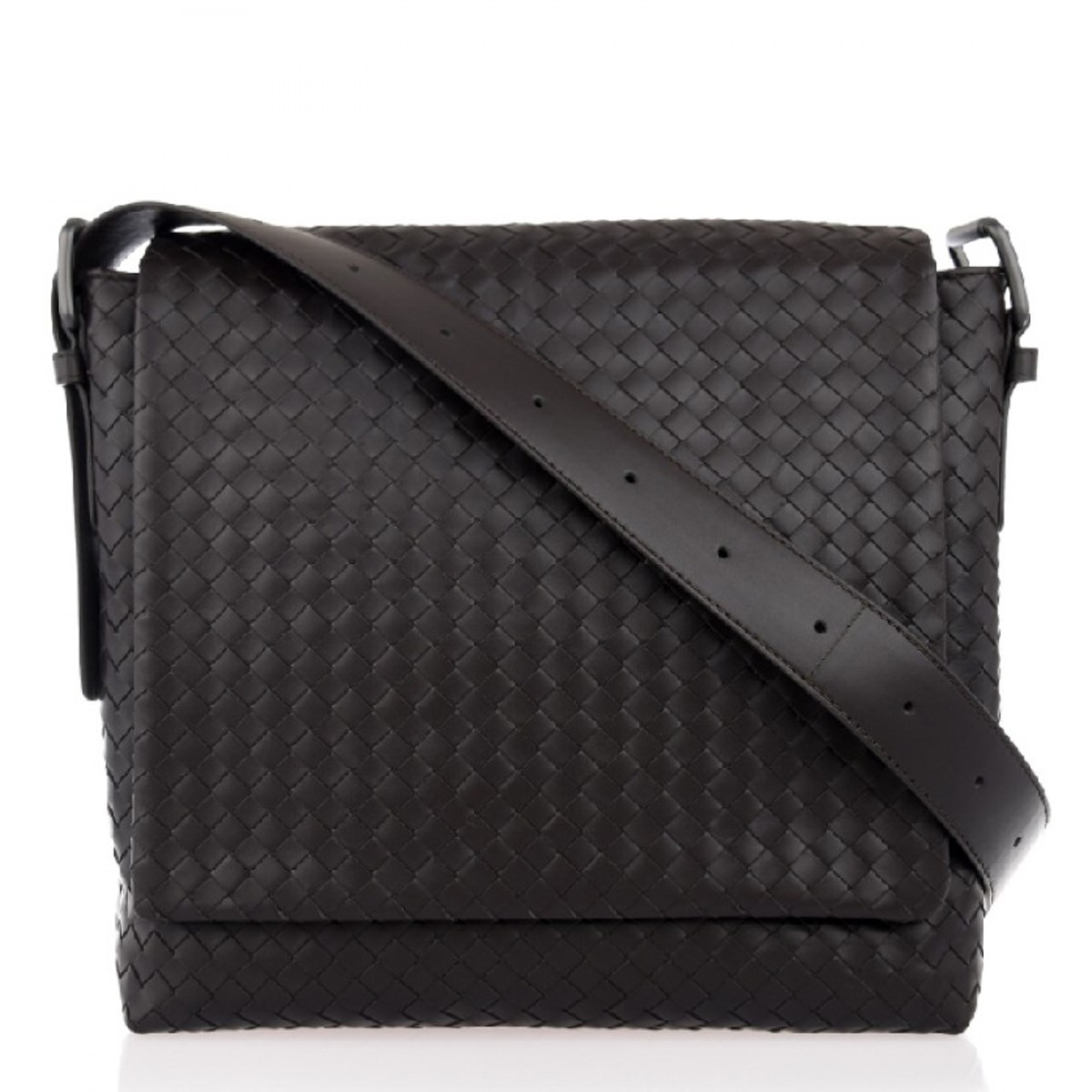 【包邮包税】bottega veneta/葆蝶家 男士羊皮翻盖斜