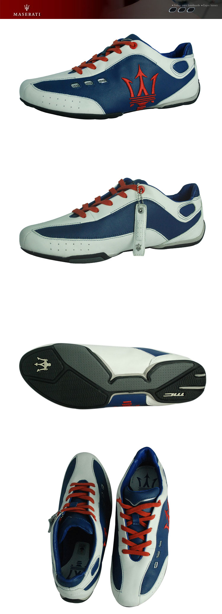 maserati 玛莎拉蒂低帮运动驾车鞋