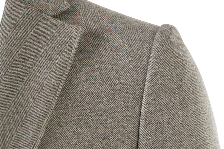 modesto bertotto/博图 意大利原产 时尚卡其色 优质纯羊毛面料 休闲