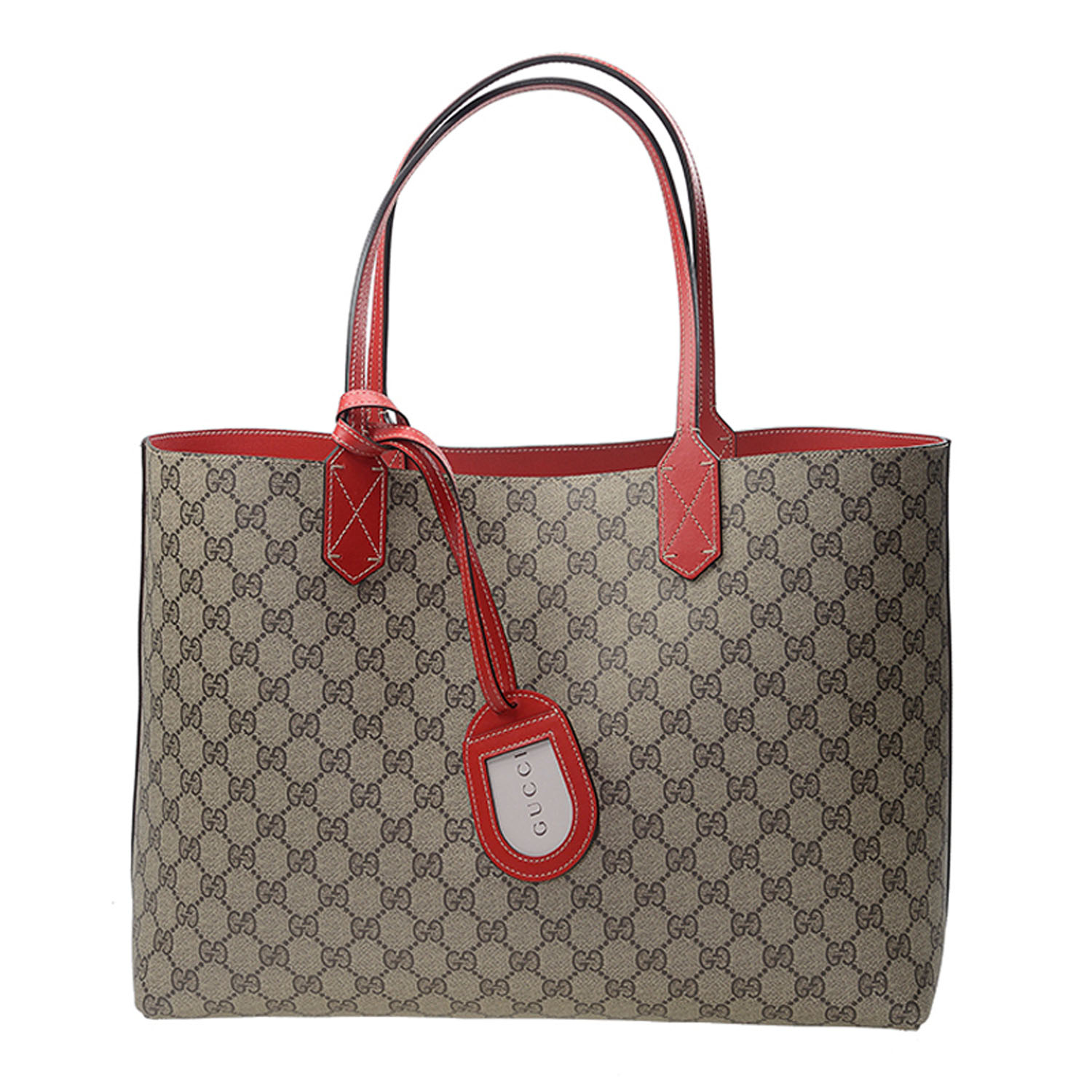 gucci/古驰 女士双面gg真皮购物袋手提包 368568 a9810 8411