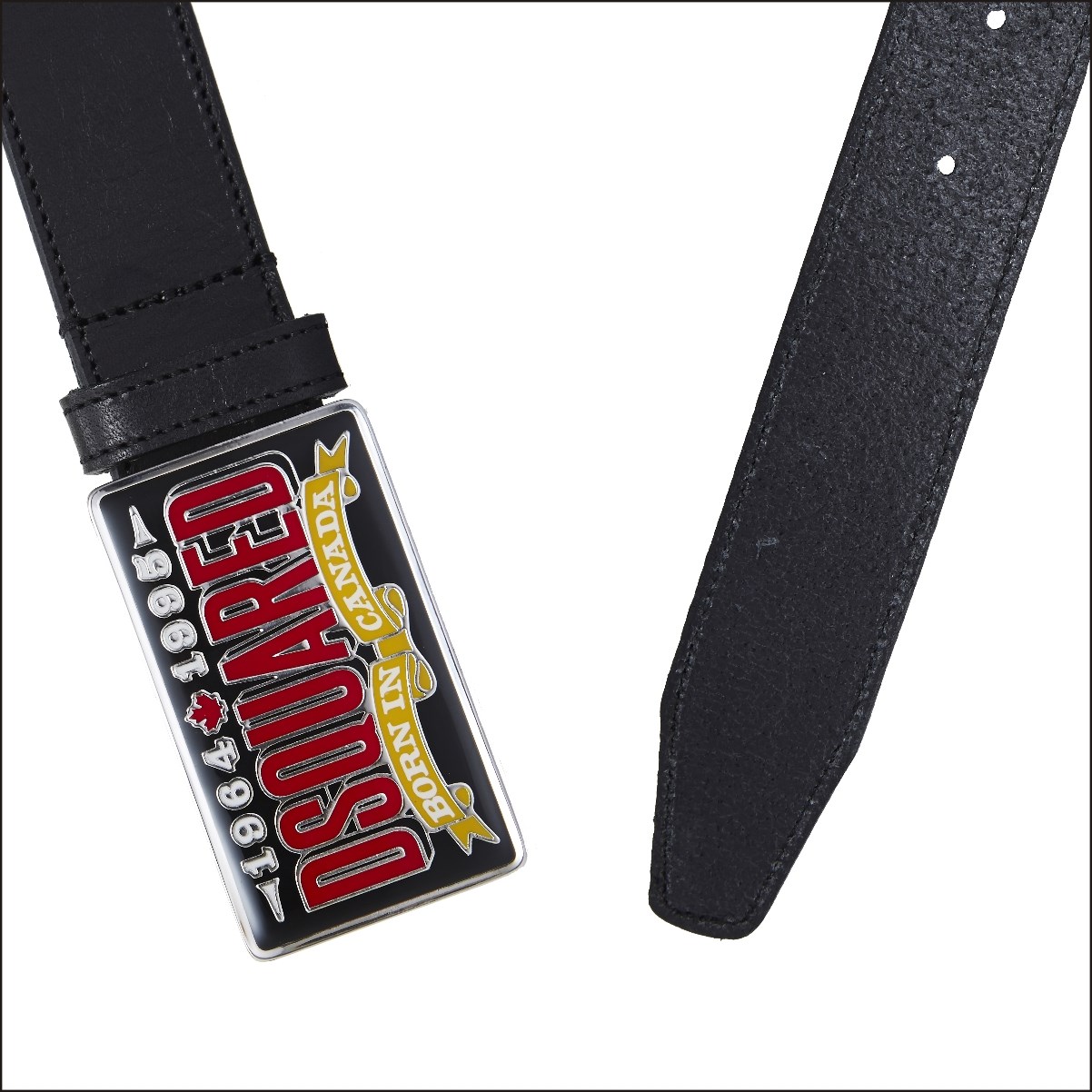 dsquared2/d二次方黑色压纹牛皮男士皮带腰带 s14 be1042 v291 2124