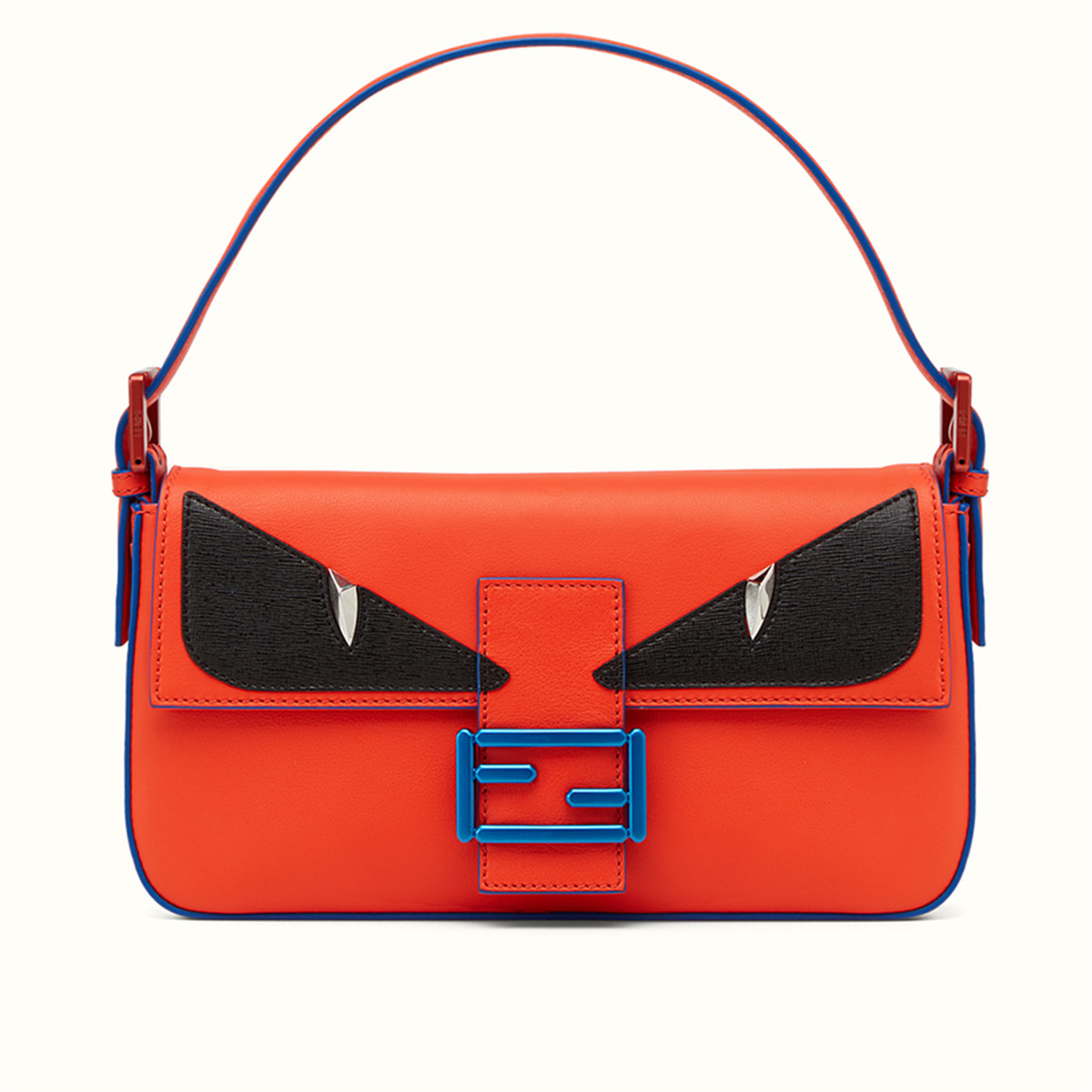 fendi/芬迪 单色眼睛牛皮单肩包