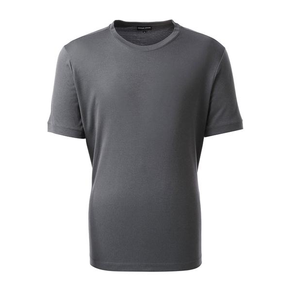 giorgio armani/乔治阿玛尼 男士t恤 桑蚕丝混纺简约圆领纯色设计男士