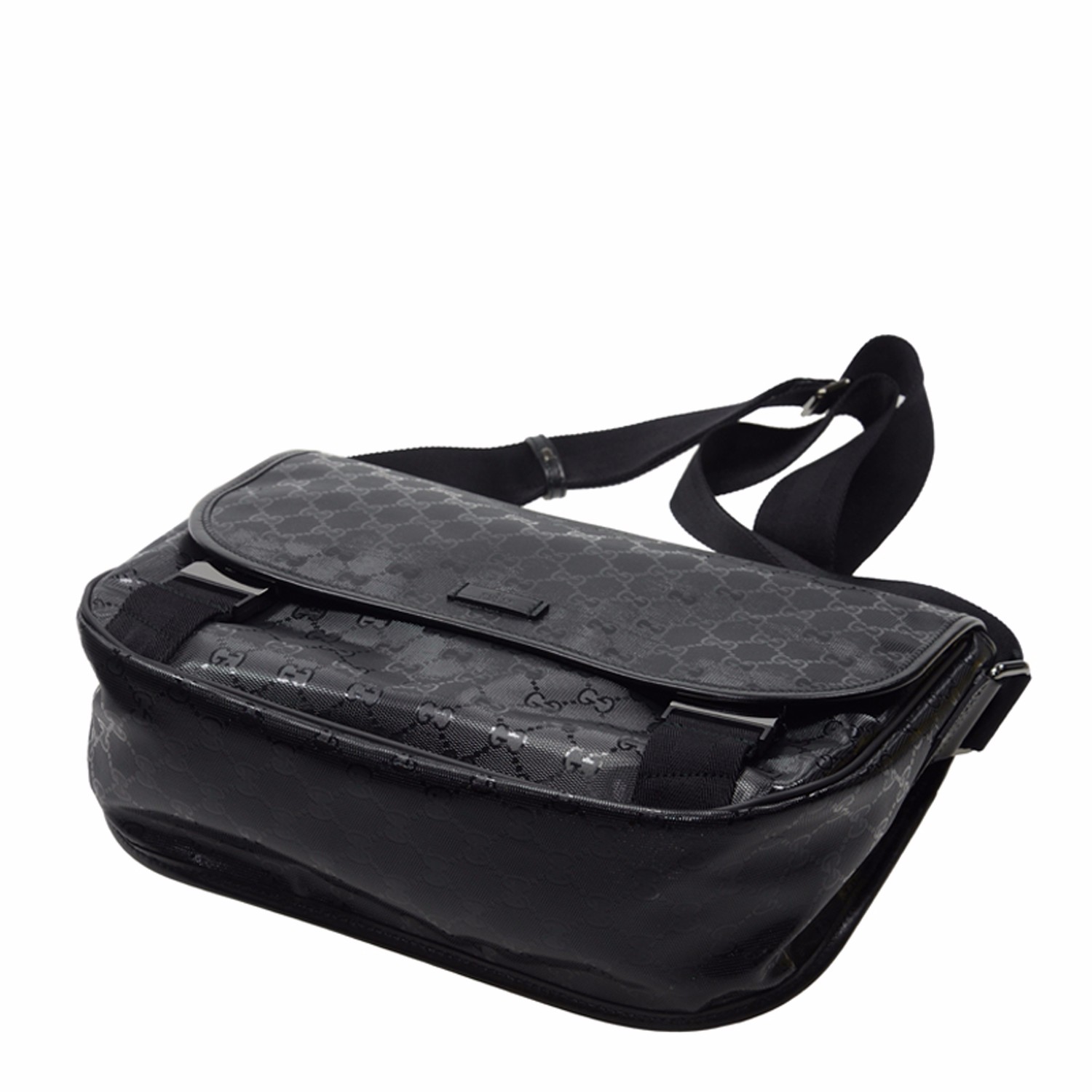 【包邮包税】gucci/古驰 男士pvc单肩斜挎背包 201732 fu4cr 1000