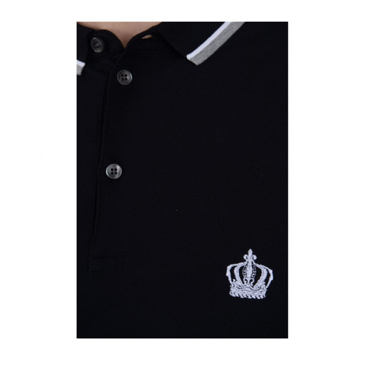 dolce&gabbana/杜嘉班纳 皇冠刺绣短袖男士t恤polo衫