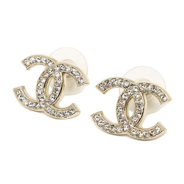 chanel/香奈儿 coco系列 金色经典双c耳钉a64750