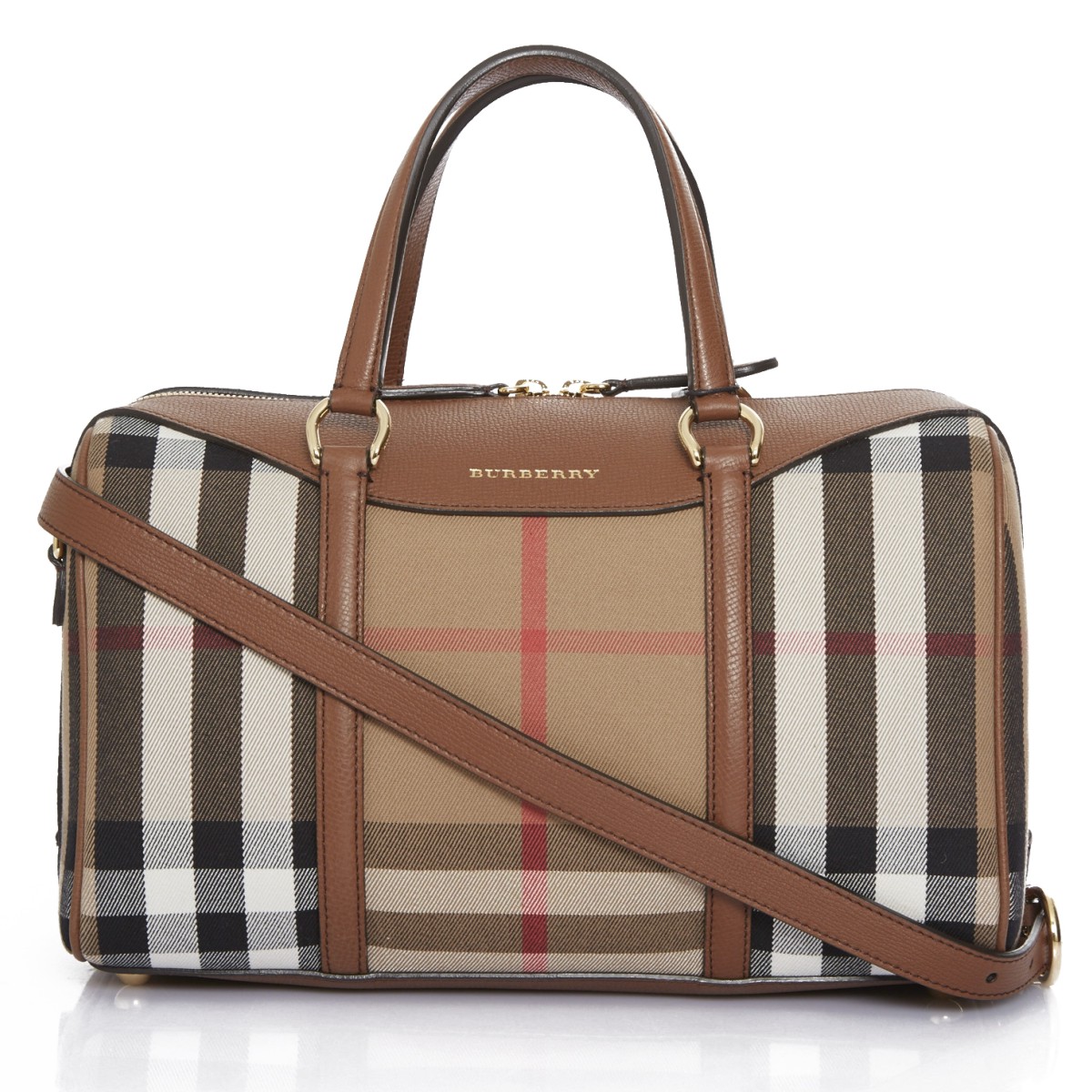 burberry/博柏利 压纹牛皮女士两用包 3980846 tan