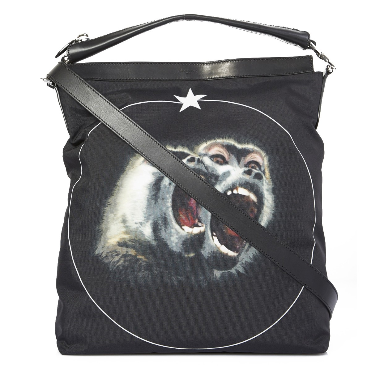 【包邮包税】givenchy/纪梵希 猩猩图案黑色单肩包 bj05052379 960
