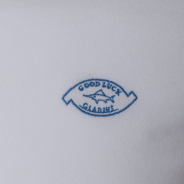 good luck gladius/德国鲨鱼 白色 男士纯色短袖polo衫 男士t恤