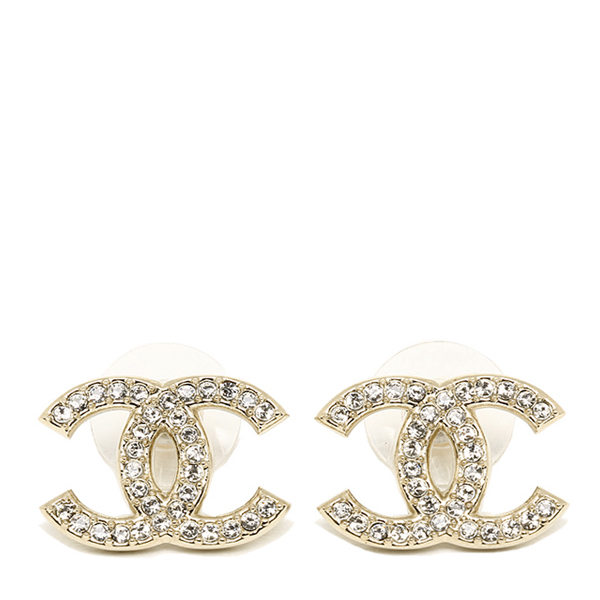 chanel/香奈儿 coco系列 金色经典双c耳钉a64750