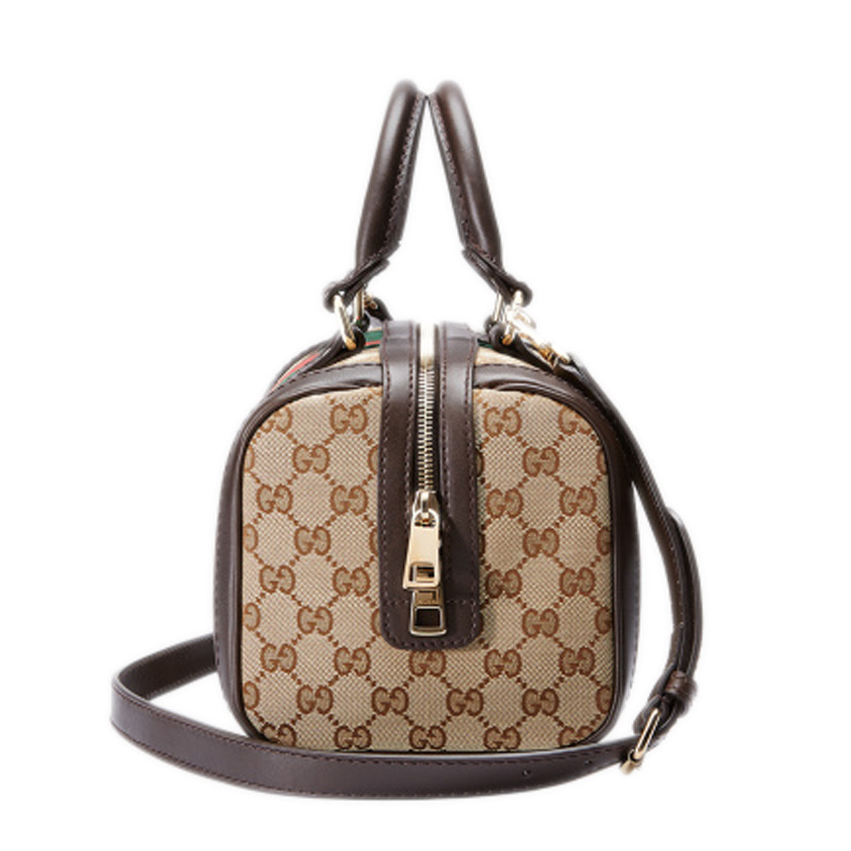 gucci/古驰 女士 帆布真皮滚边波士顿手提包 269876 kqw5g 9791