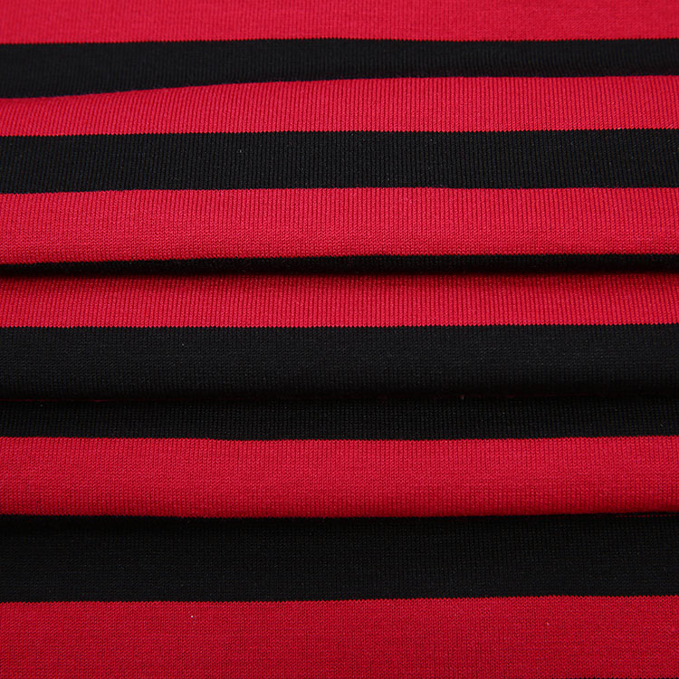 dolce&gabbana/杜嘉班纳男士t恤-男士红黑条纹t恤