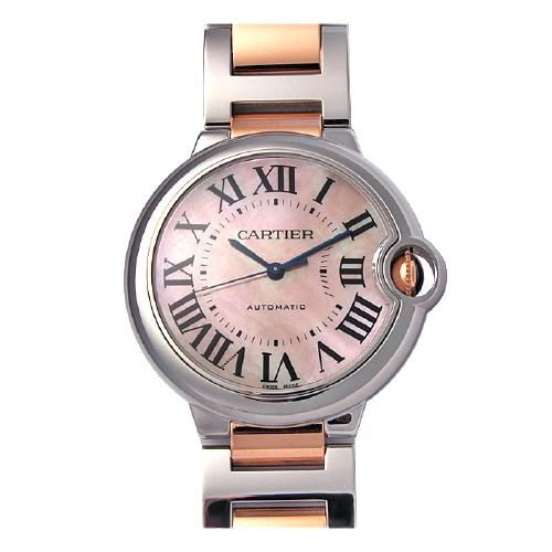 cartier/卡地亚 蓝气球系列不锈钢间金机械女表w6920033