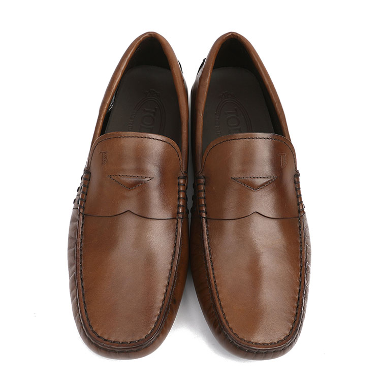 tods/托德斯 男士咖啡色真皮豆豆鞋 男士休闲鞋 xxm0wg0m750d9c s801