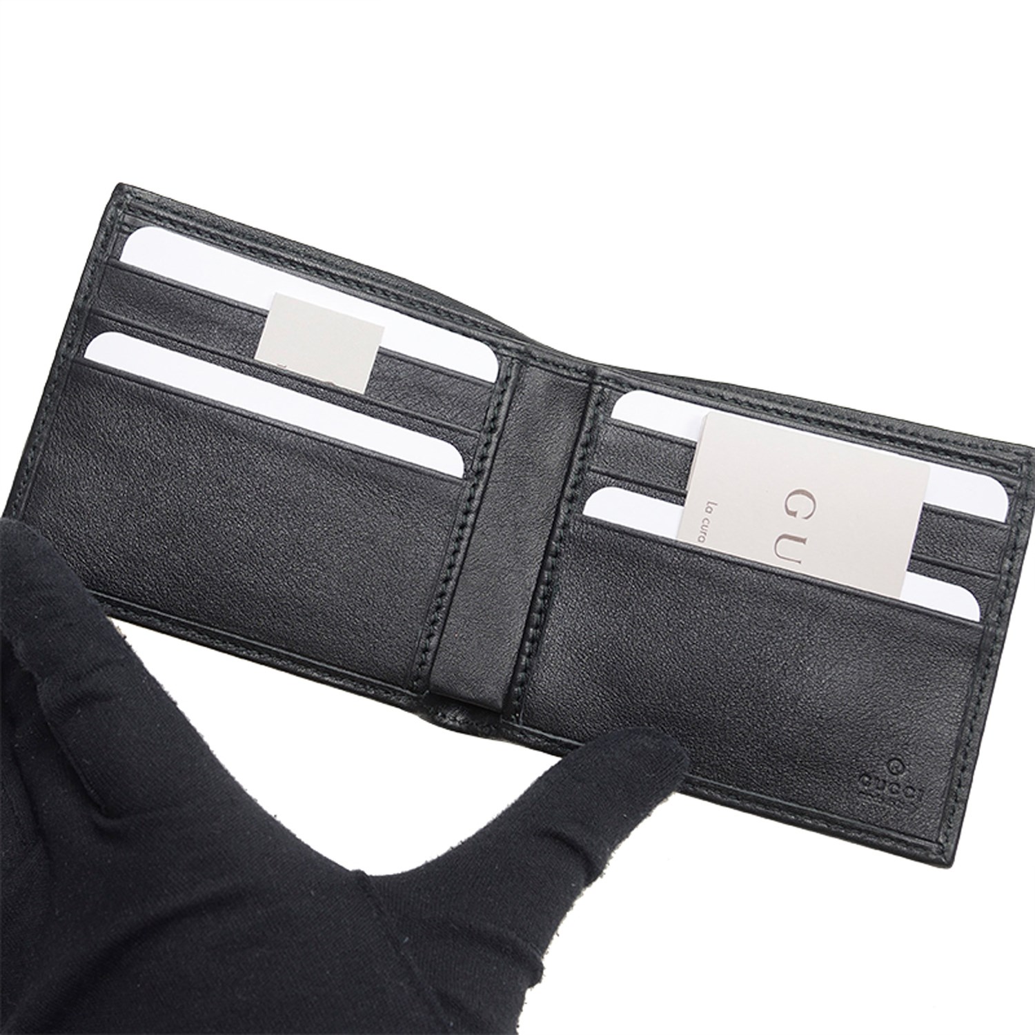 gucci/古驰 男士皮革短款钱夹折叠钱包 138042 a0vbr 1060