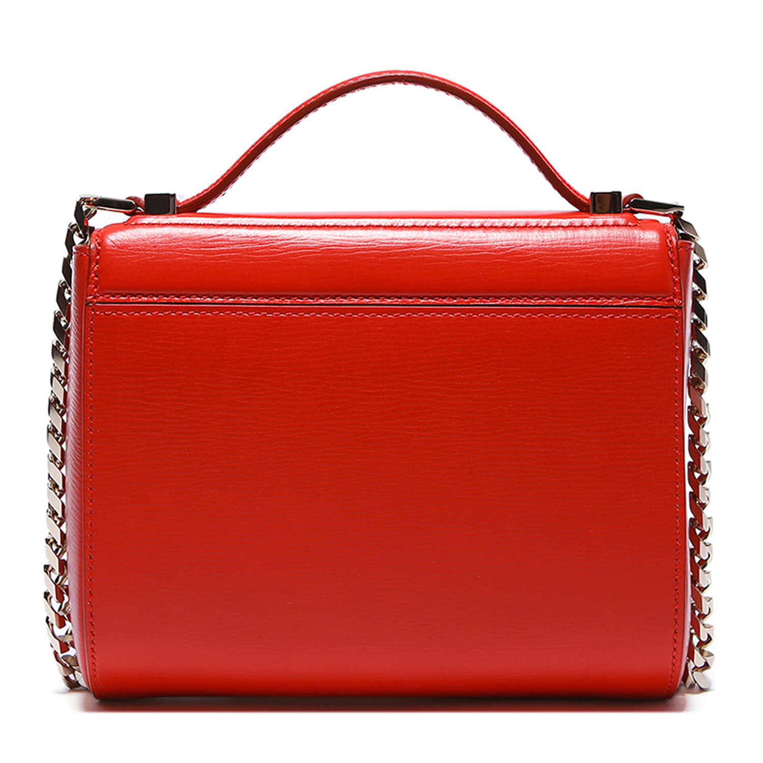 纪梵希bb05264006 610 女士pandora box系列红色牛皮金色logo单肩包