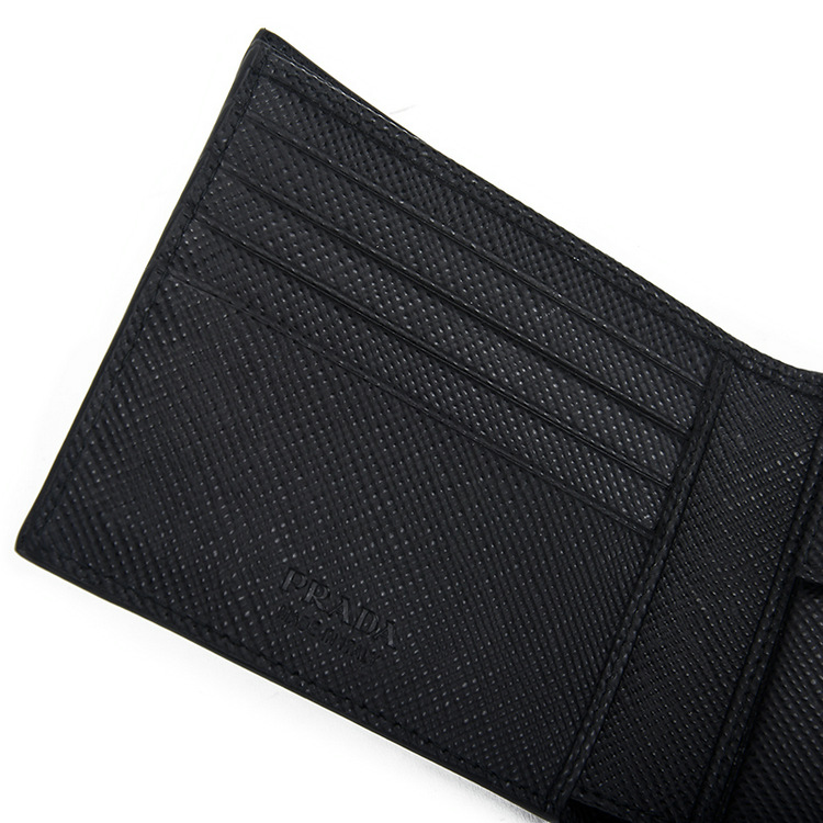 prada/普拉达 男士牛皮对折短款钱包钱夹2mo738 2e3e