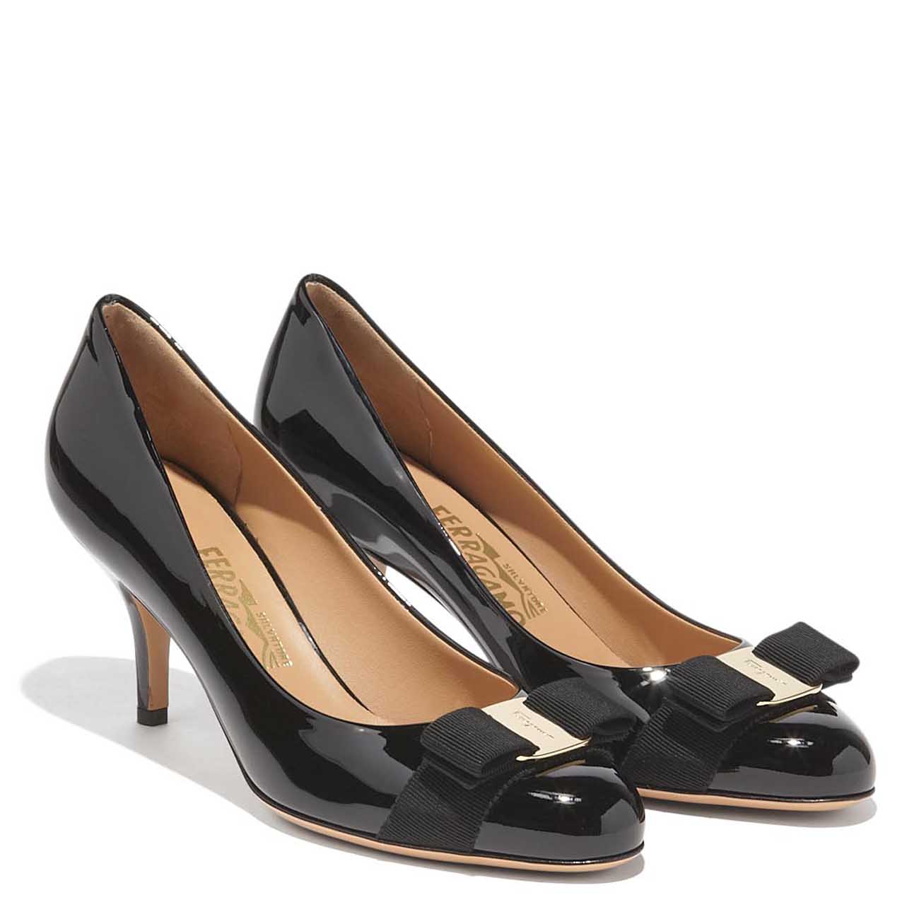 salvatore ferragamo/菲拉格慕 高跟鞋 系列女士漆皮70毫米高跟鞋 01b