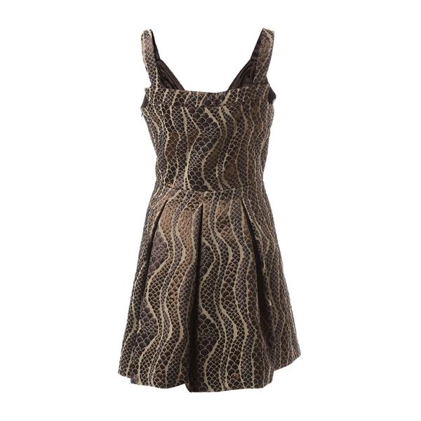 miumiu/缪缪 连衣裙 混纺织金提花女士无袖连衣裙